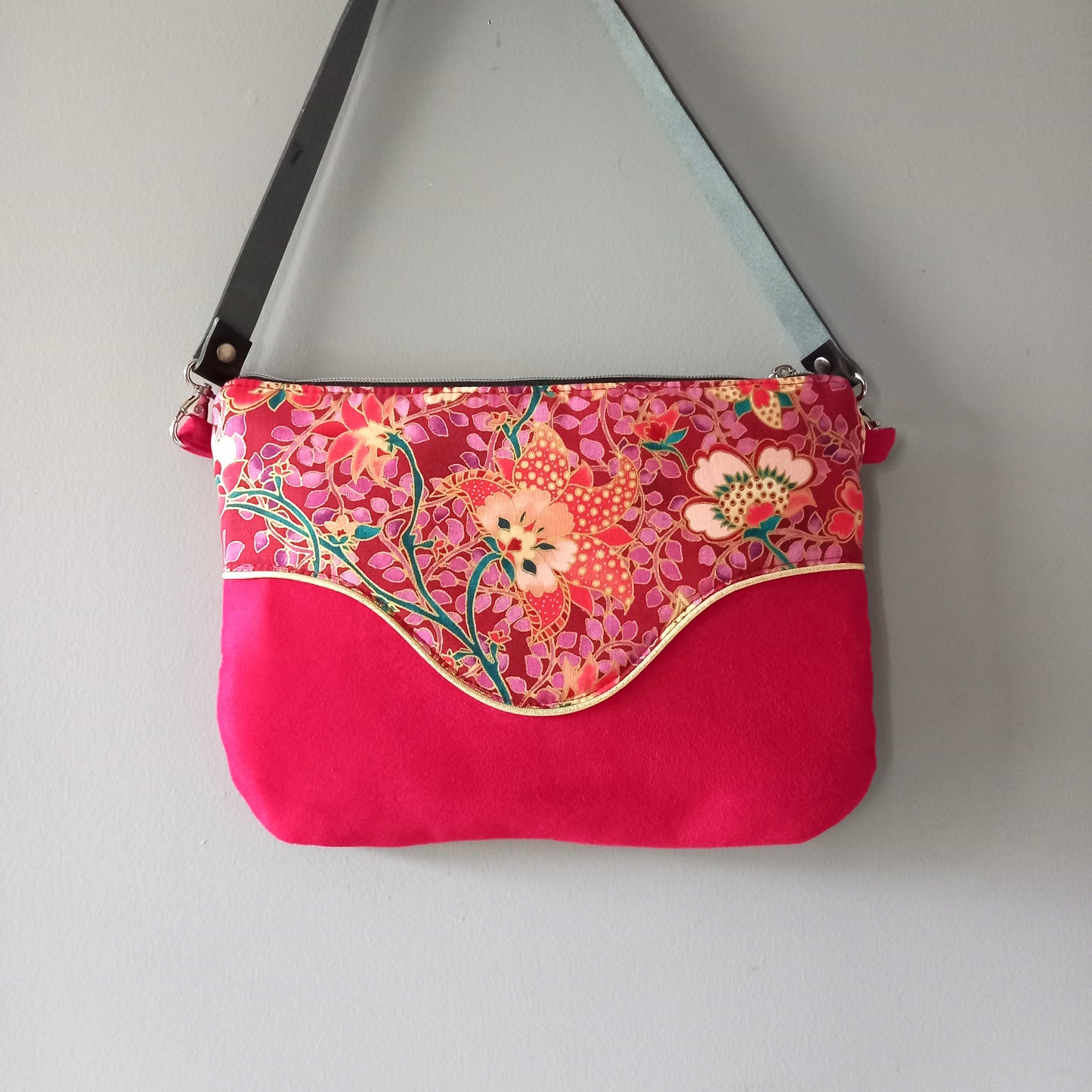 Sac Pils rouge Fleurs Printemps